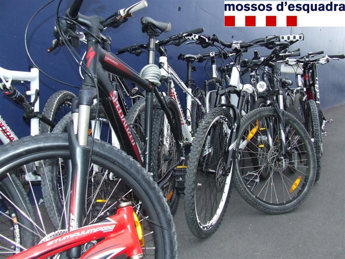 Bicicletas recuperadas por los Mossos d'Esquadra