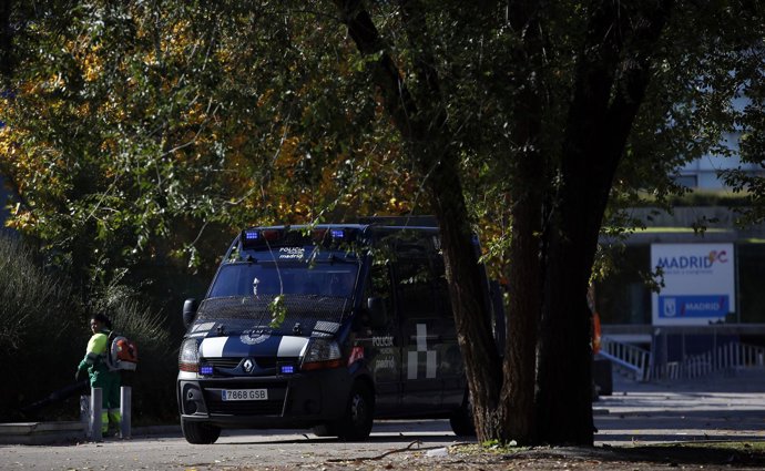 Policía en el recinto Madrid Arena
