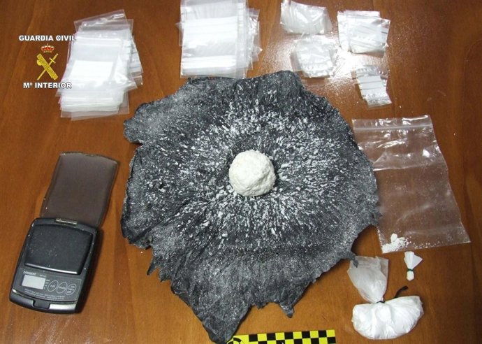 Droga intervenida en Anguciana