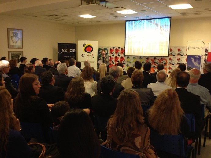 La directora gerente de Turgalicia, Carmen Pita en su intervención