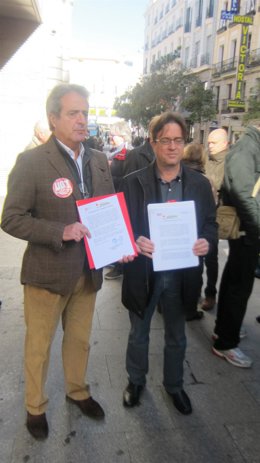 Presentación convocatoria de huelga ante la Comunidad de Madrid