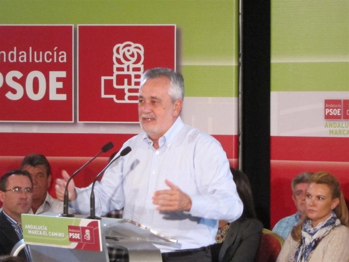 Griñán, en un acto hoy en Almería