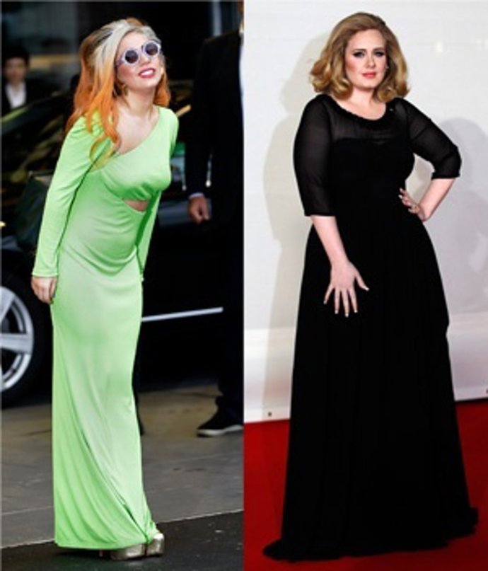 Lady Gaga y Adele