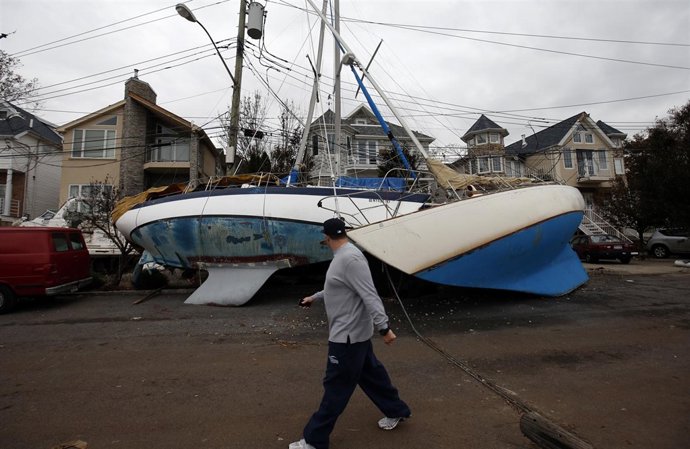 Destrozos dejados por 'Sandy' en el estado de Nueva York