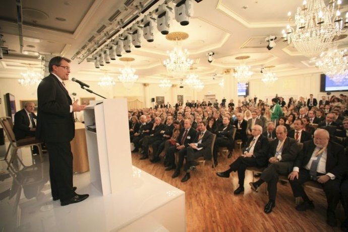 El presidente Artur Mas en Moscú abriendo el Fòrum Empresarial Catalunya-Rússia