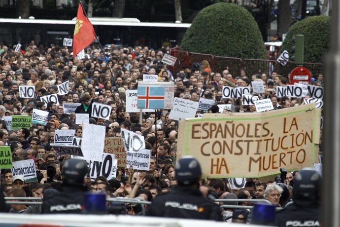 Manifestación 'Rodea al Congreso' el 25-S en Madrid
