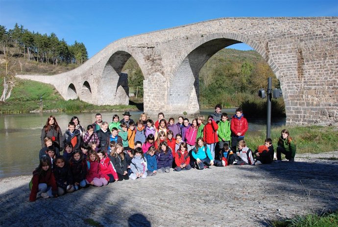 Participantes en el concurso de la Asociación Amigos del Puente de Aoiz.