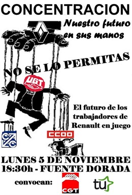 Convocatoria de la concentración