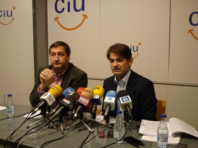 O.Pujol (CDC) Y J.M. Pelegrí (UDC)