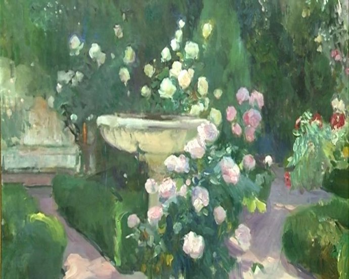 Obra de Sorolla en la exposición "Jardines de luz"