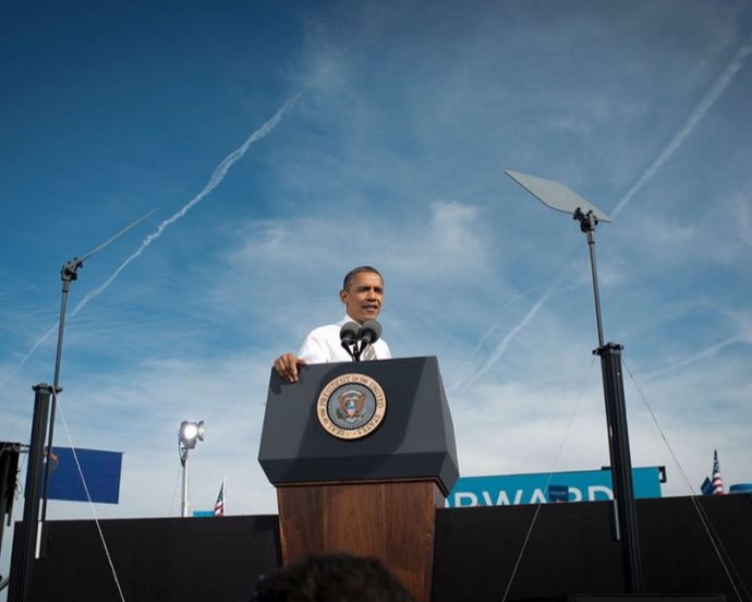 Obama toma impulso tras el paso de 'Sandy'