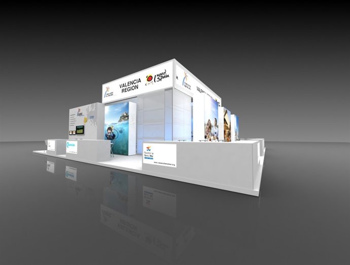 Recreación Del Stand De La Comunitat Valenciana En El World Travel Market