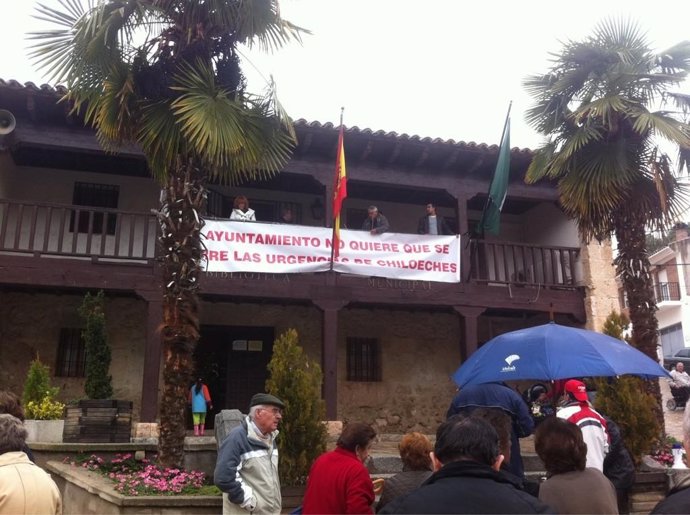 Protesta en Chiloeches