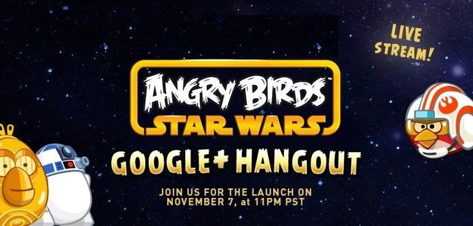 Hangout de Angry Birds Star Wars