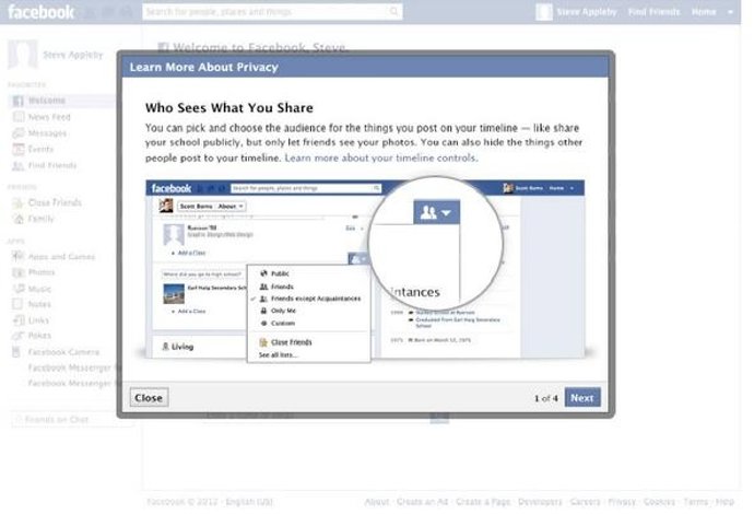 Recurso Facebook privacidad