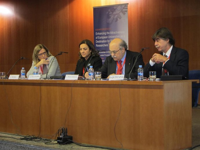 Andreu Mas-Colell, en unas jornadas en la UPF