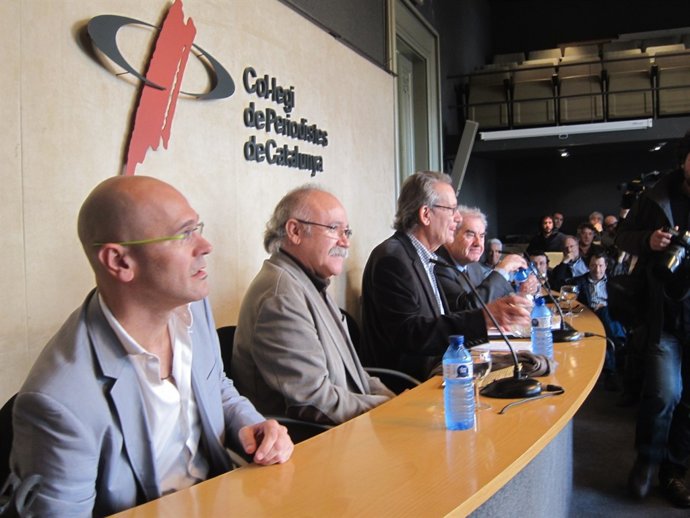 R.Romeva, J.L.Carod-Rovira y E.Maragall