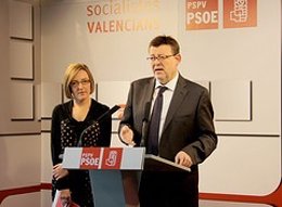 Ximo Puig Junto A María José Salvador