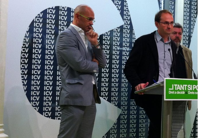 Raül Romeva, Joan Herrera y Juan López de Uralde 