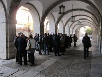 Alcaldes del PSOE se concentran para pedir a Diego que de "marcha atrás" en la supresión del Fondo de Cooperación