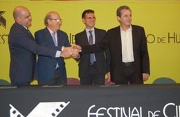 Convenio del Festival de Cine Iberoamericano, Huelva TV y Huelva Información. 