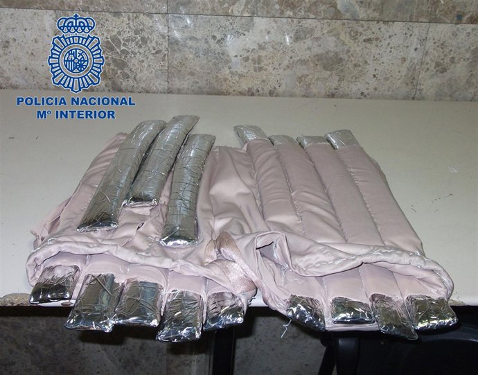 Imagen de la droga incautada