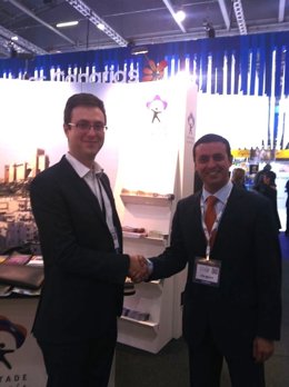 Javier Aureliano García y Dimitry Schoinas en la WTM