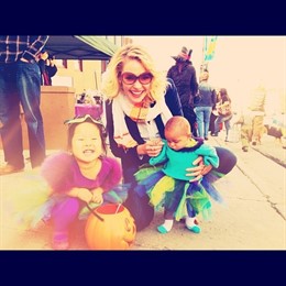 Katherine Heigl con sus niñas