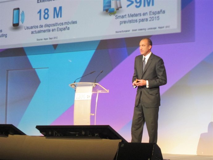 El vicepresidente de IBM software group, Diego Segre en el IBM Software Summit