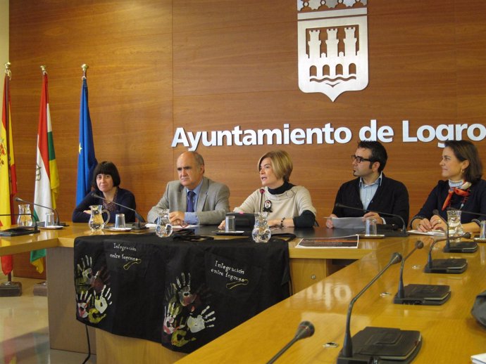 Corres, Urizarna, Eguizábal, Soto y De Miguel, en la presentación