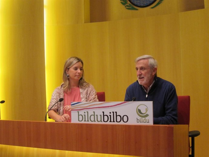 Concejales de Bildu en Bilbao.