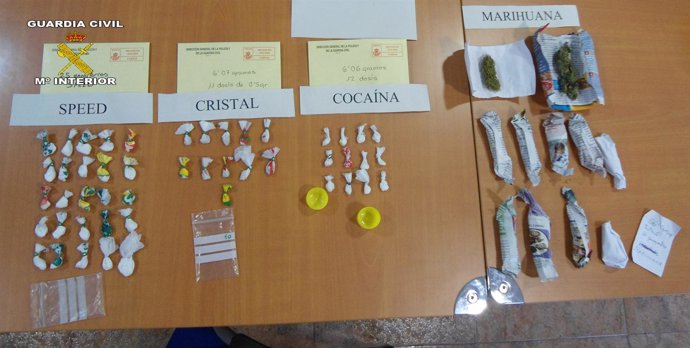 La Guardia Civil detiene a dos personas por tráfico de drogas (menudeo)
