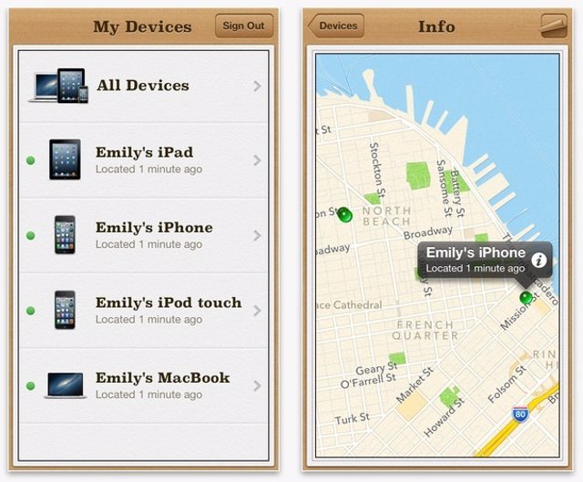 Aplicación Buscar mi iPhone