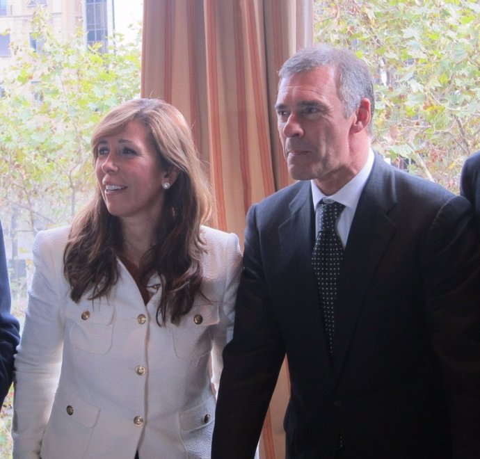 A.S.Camacho, líder del PP catalán, Borja García Nieto, pte. Del Círculo Ecuestre