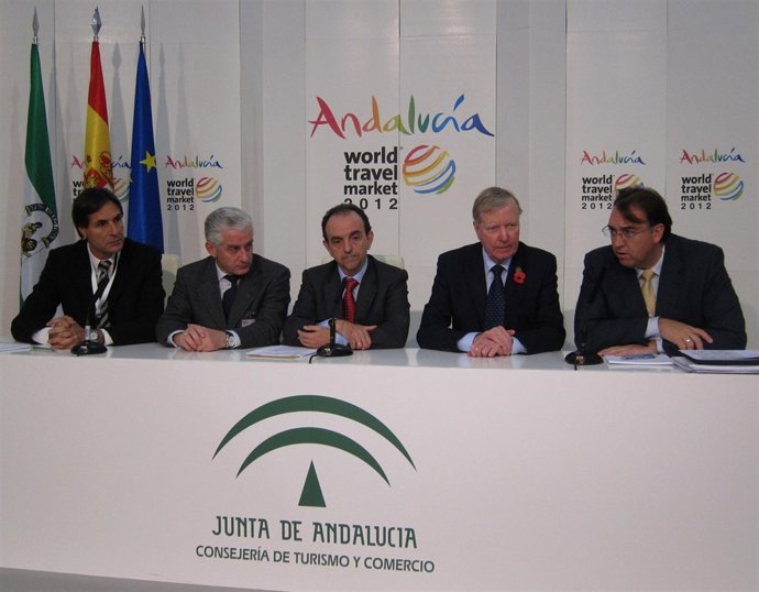 Damián Caneda, Manuel Butler, Rafael Rodríguez, John McEwan y Arturo Bernal