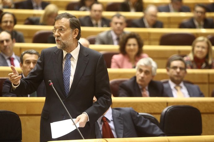 Mariano Rajoy en el Senado 6 de noviembre de 2012