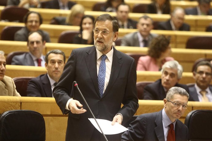 Mariano Rajoy en el Senado 6 de noviembre de 2012