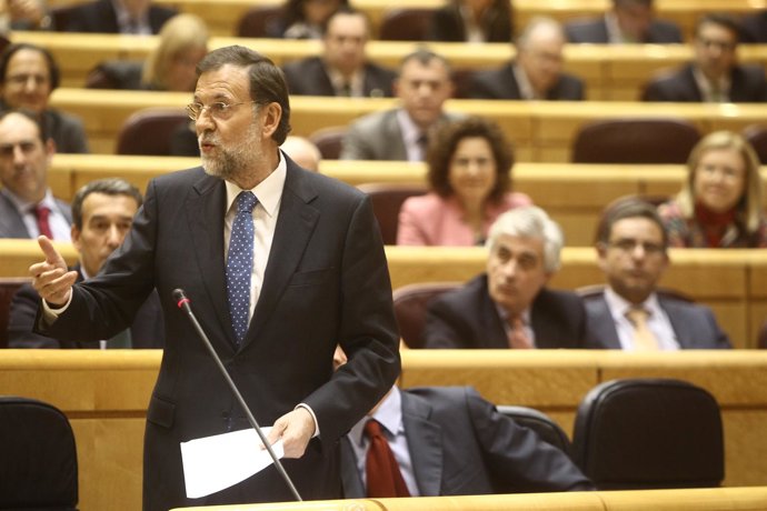 Mariano Rajoy en el Senado 6 de noviembre de 2012