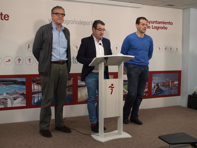 Merino, Royo e Ibañez, en la rueda de prensa         