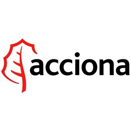acciona logotipo nuevo hoja roja