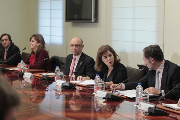 Cristóbal Montoro y Soraya Saénz de Santamaría