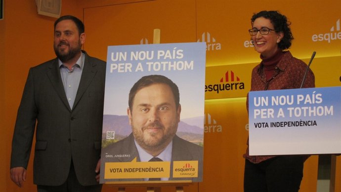 O.Junqueras y Marta Rovira, número uno y dos de ERC