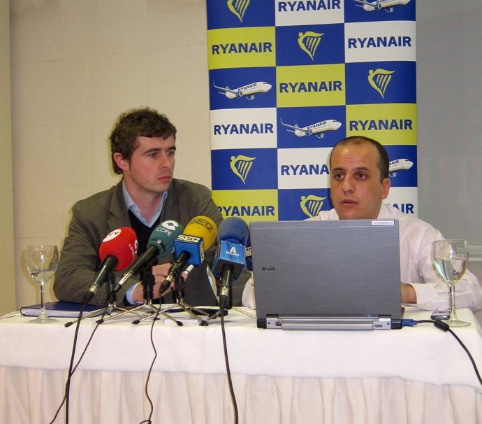 Niall O'Connor y Luis Fernández, de Ryanair