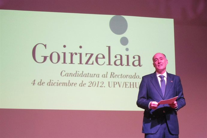 Iñaki Gorizelaia, candidato a reelección como rector de UPV/EHU