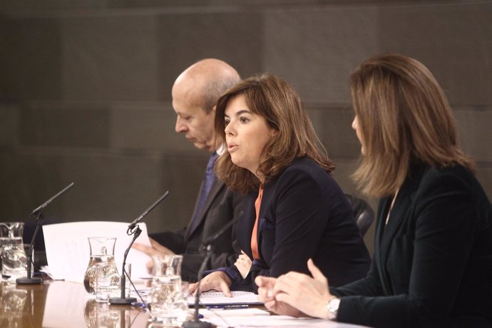 Sáenz de Santamaría, Wert y Báñez en el Consejo de Ministros