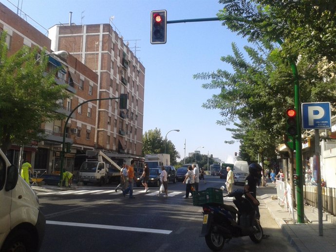 Semáforo En Avenida De Cádiz