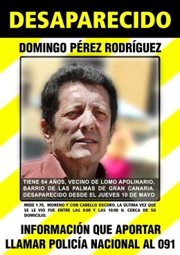 Desaparecido Domingo Pérez