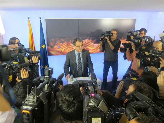 Rueda de prensa de Artur Mas, CiU