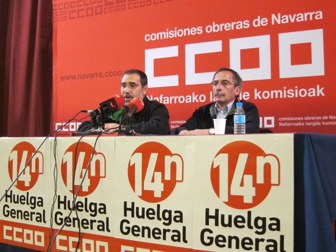 José María Molinero y Ramón Górriz, de CCOO.