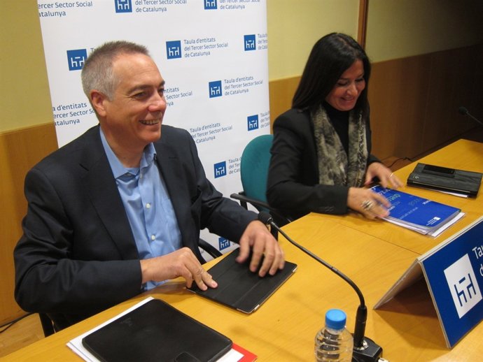 Pere Navarro (PSC), pta. Mesa del Tercer Sector, Àngel Guiteras